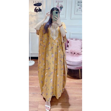 BAJU KAFTAN RENDA RAYON DIOR