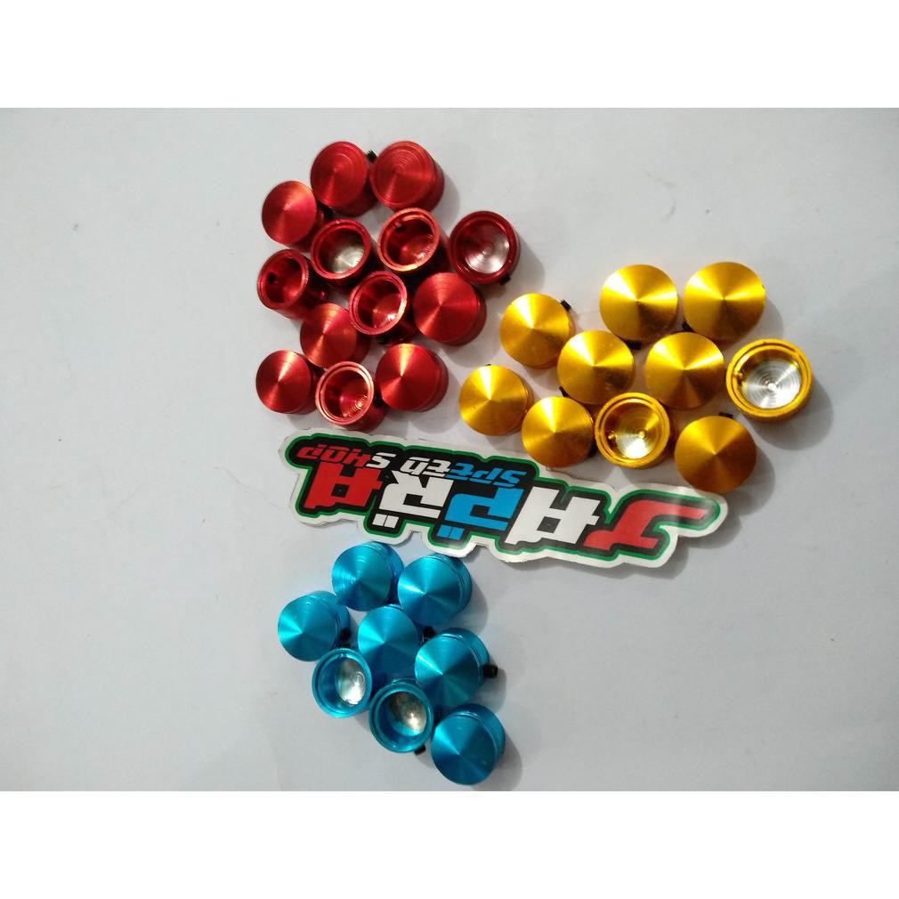 Aksesoris Tutup Baut Monel Body Blok Mesin Cvt Ukuran 12 Motor Variasi Cnc Motor Yamaha Mio Honda Be