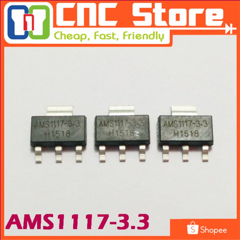 [ICS-0026] AMS1117 3.3 SOT-223 1A VOLTAGE REGULATOR 3.3V IC