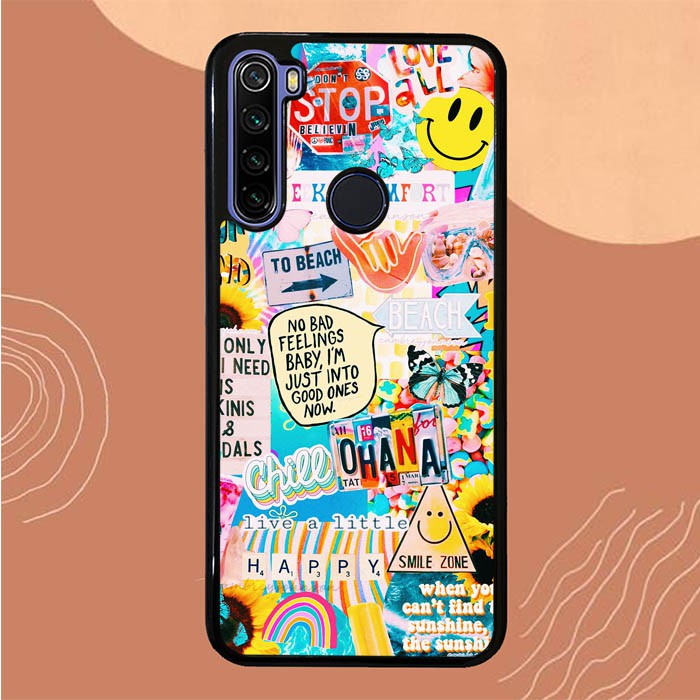Custom Case Xiaomi Redmi Note 8 HP Aesthetic Sticker L3670