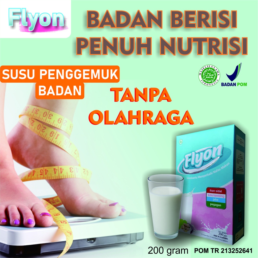 Susu Flyon Suplemen Penambah Nafsu Makan Penambah Berat Badan Penggemuk Badan Original-4