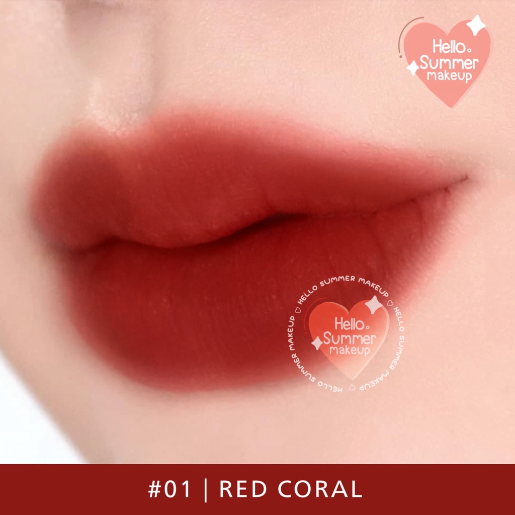 𝐌𝐀𝐓𝐓𝐄 𝐋𝐈𝐏𝐒𝐓𝐈𝐂𝐊 - Kiss Beauty Red Velvet Lasting Lip Color Lipgloss Longlasting 3ml Tahan Lama
