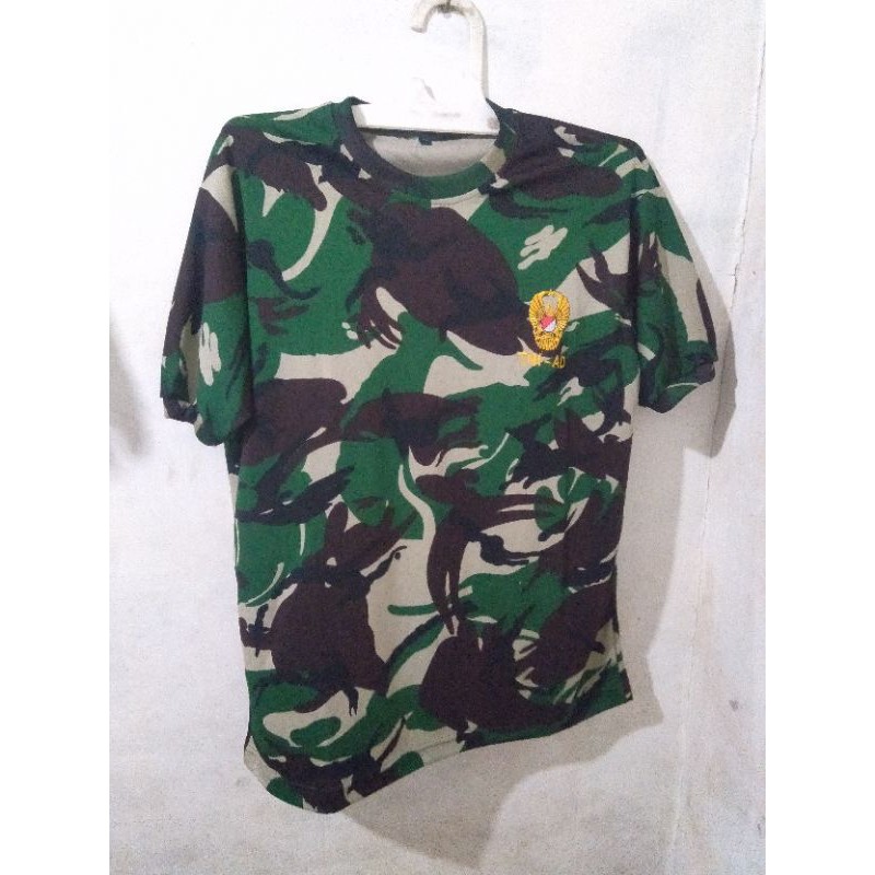 Jual Kaos Loreng Tni Ad Jumbo Xxl Kaos Loreng Tni Ad Bahan Drifit Shopee Indonesia