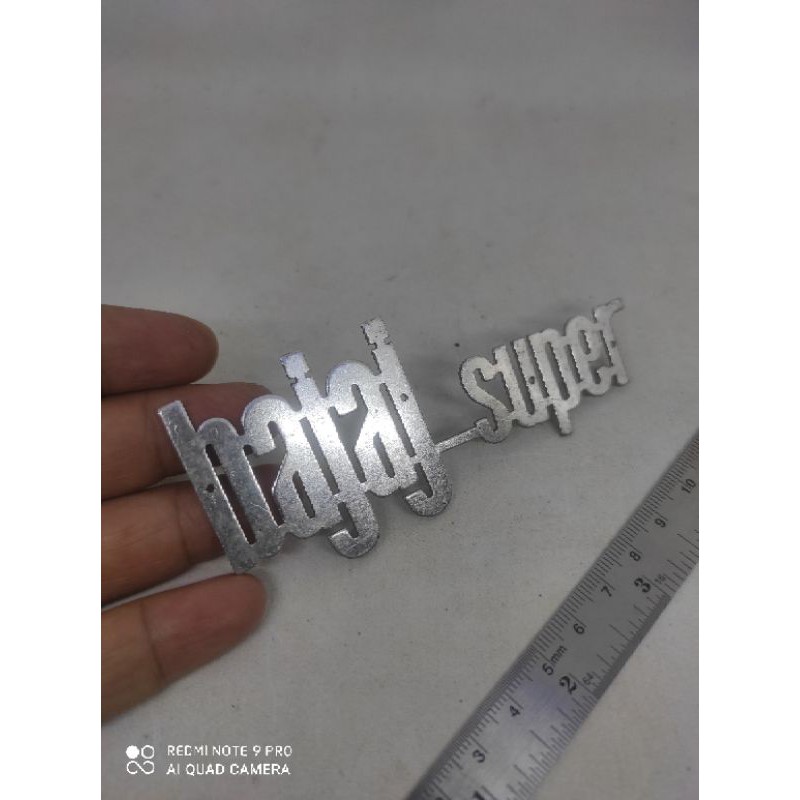 Vespa Bajaj Original Emblem Logo Depan Bajaj Super
