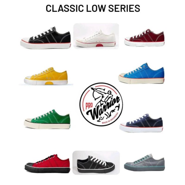 Warrior Classic Low series - Sepatu Warrior Original