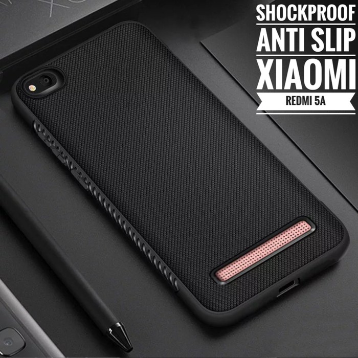 Xiaomi Redmi 5A Case Shockproof Anti Slip Slim Black Matte Softcase - Hitam