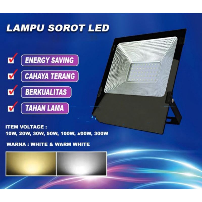 Lampu Led Sorot 50W / tembak / floodlight /KAP Sorot LED 10W LED 20W LED 30W LED 50W 100W 200W 300W