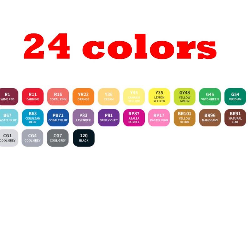 

৲ TouchFive 24/36/48/60/80 Warna Sketsa Spidol Umum General Marker Set Animation Markers ☃