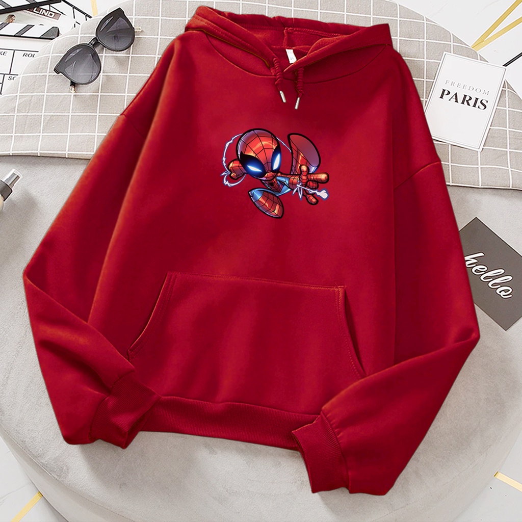 Sweater hoodie anak laki laki SPIDER baju anak cewek cowok superhero