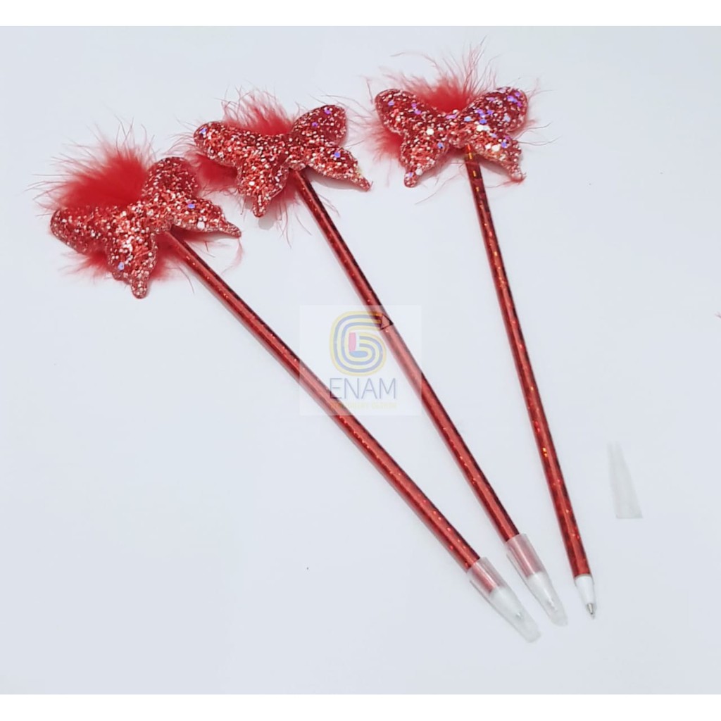 

Pen Payet Lucu2 Kupu Kupu Merah 1Pcs