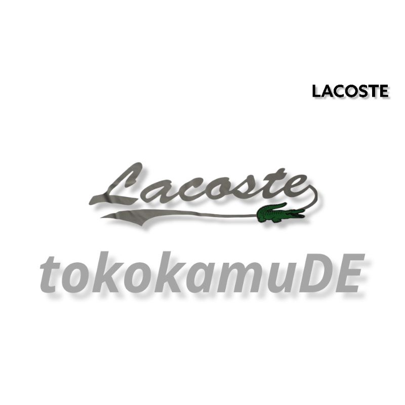 KAOS  PRIA WANITA LACOSTE ORIGINAL PREMIUM COTTON (WHITE) KODE-WT