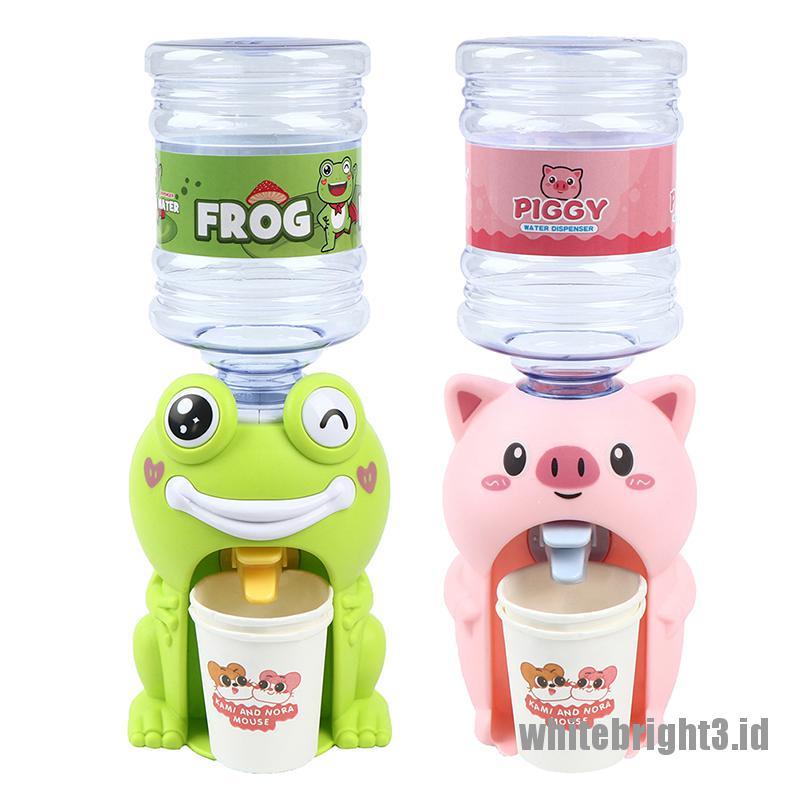 (white3) 1pc Mainan Dispenser Air Minum Mini Ukuran 8x23cm Untuk Anak Bermain Peran