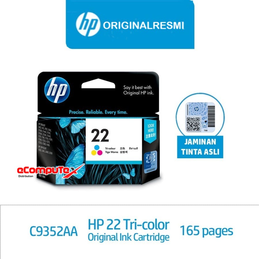 CARTRIDGE HP 22 COLOR (RESMI)