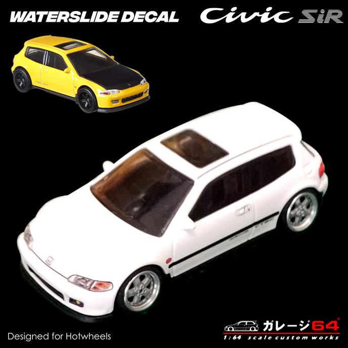 Update Decal Hotwheels Civic Eg6 Estilo Hemat