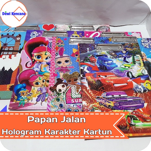 

Alas Papan Ujian Papan Jalan Hologram Karakter Kartun