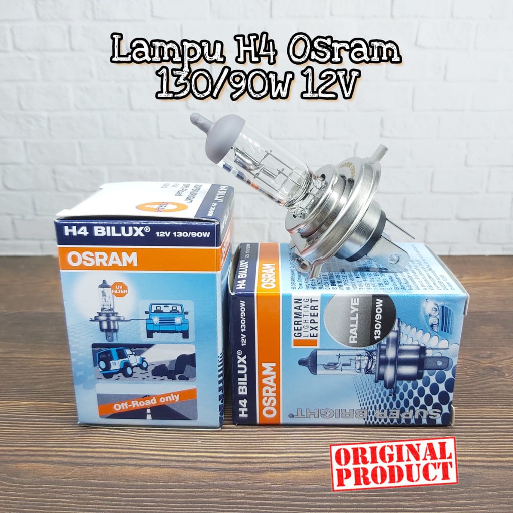 BOHLAM HALOGEN OSRAM / LAMPU OSRAM H4 60/55 100/90 12V ORIGINAL HIGH QUALITY