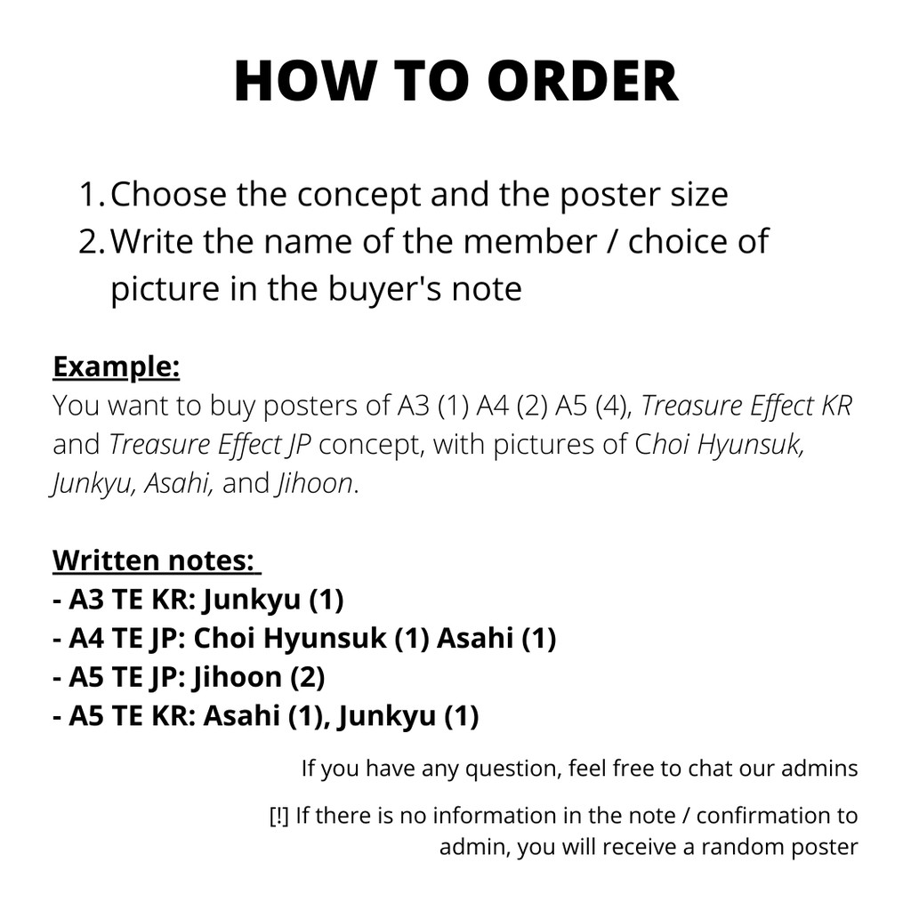 Poster Treasure / Treasure Poster Collection - Poster kpop murah