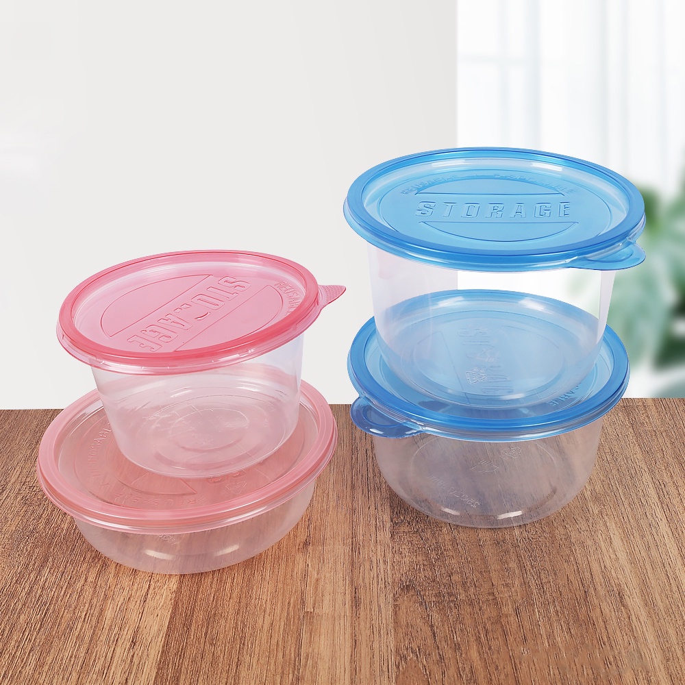 1Pc Disposable Food Packaging Box / Transparent Plastic Takeaway Food Bowl With Lid