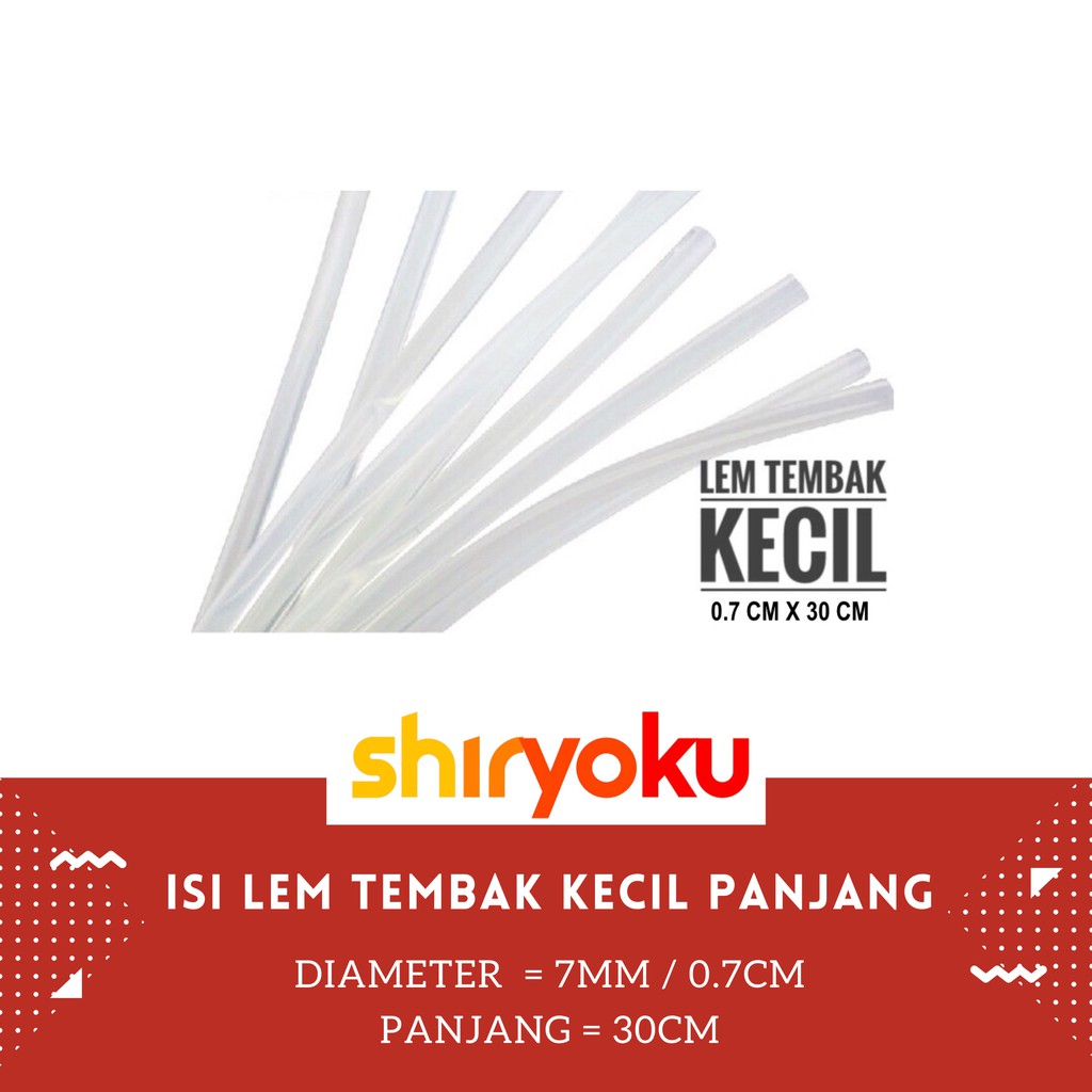

ISI / Refill Lem Tembak Glue Gun 30 Cm Kecil Panjang Bakar Lem Lilin - 0.7CM X 30CM