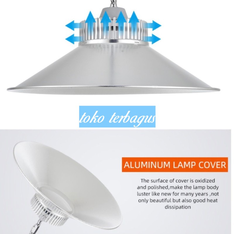 Lampu gantung industri gudang led 30watt Highbay LED AWET SUPER TERANG