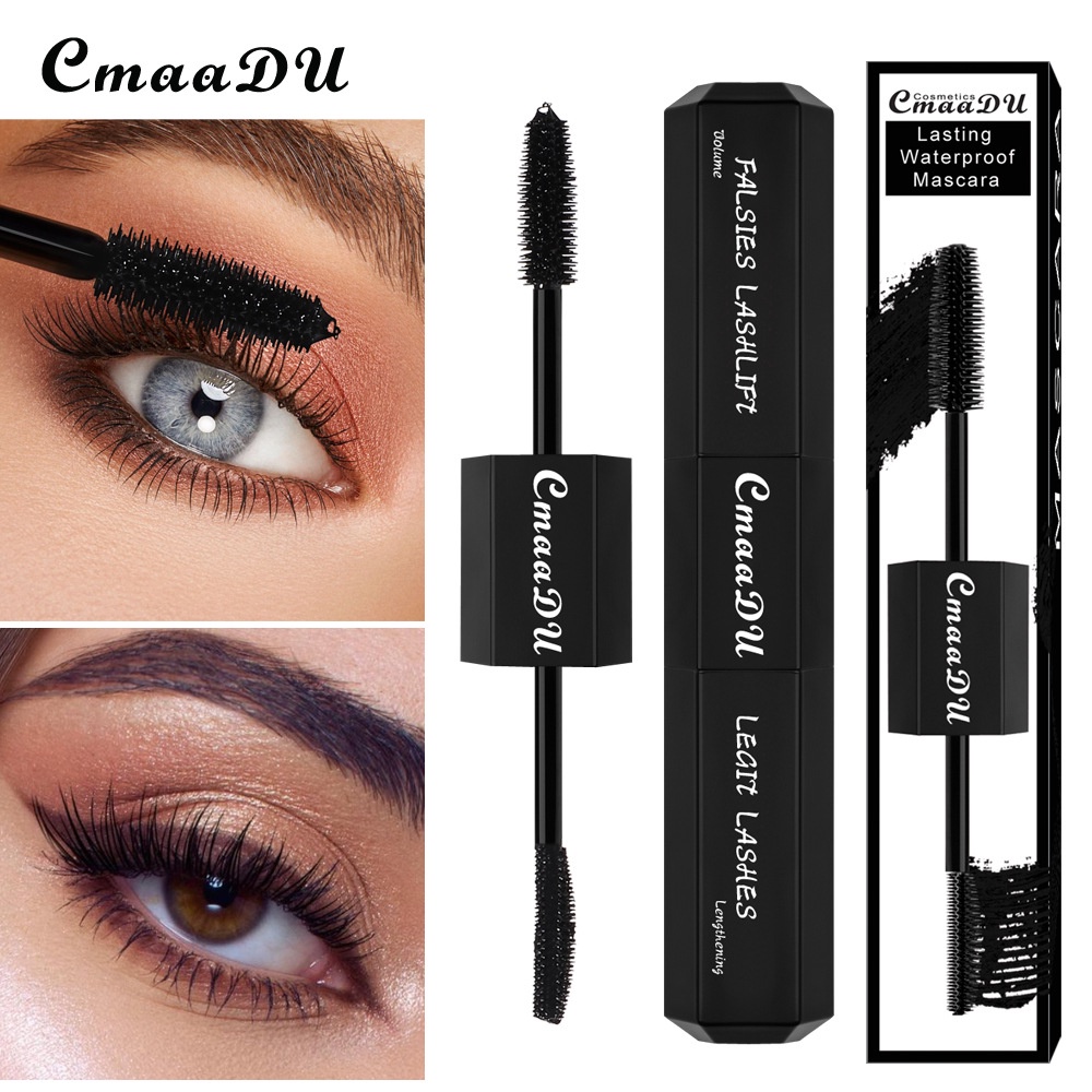 DOUBLE HEAD MASCARA CMAADU LASTING WATERPROOF MASCARA MASKARA DUA SISI TAHAN AIR KODE STJMG