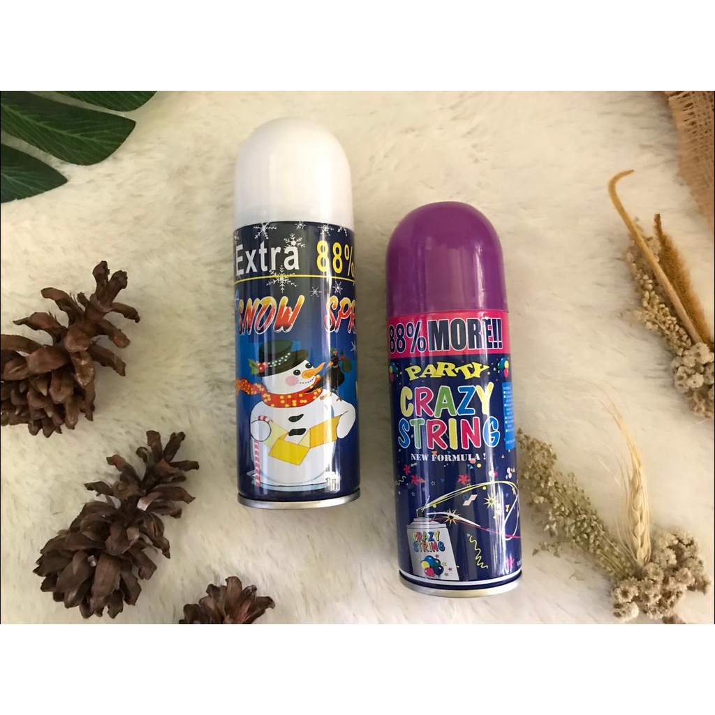 Semprotan Jaring Laba Laba / Souvenir Ultah Crazy String / alat pesta ulang tahun / semprotan pesta