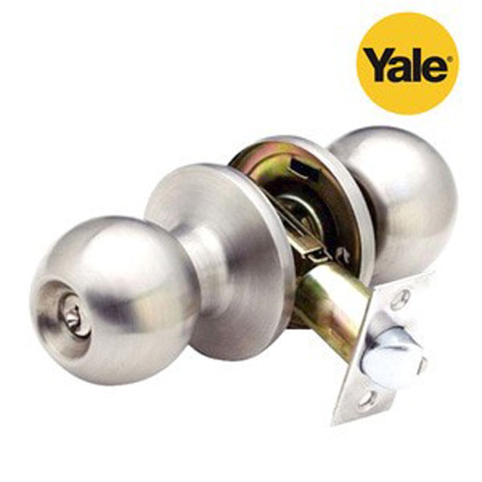 Yale VCA5122 US32D Lockset Knob Gagang Pintu Bulat Kamar Mandi