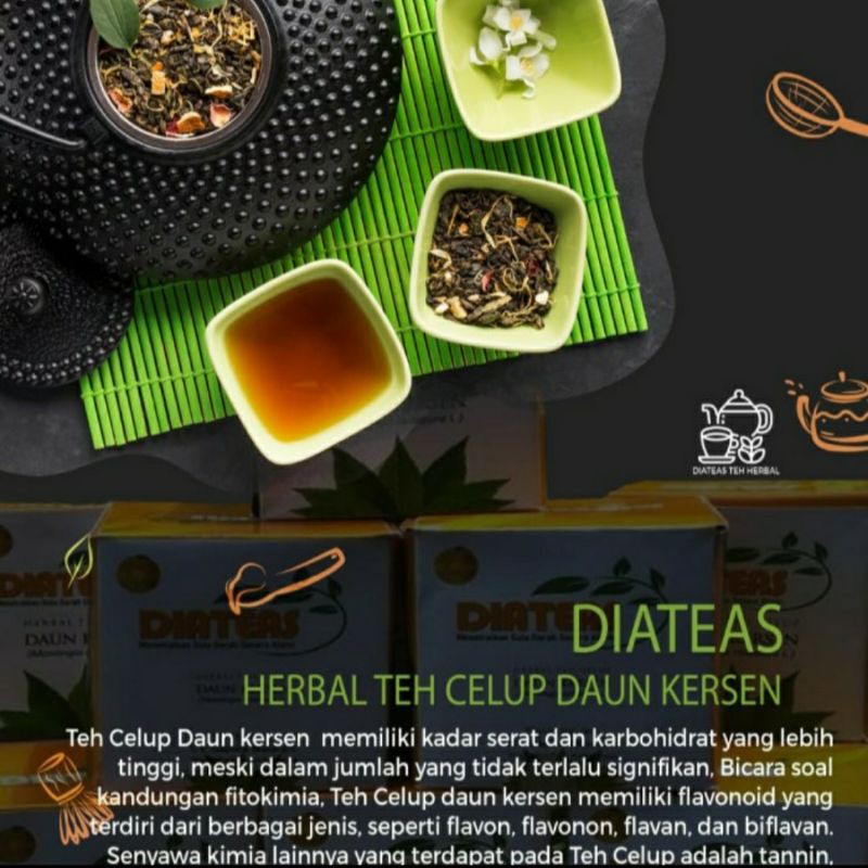 

DIATEAS Teh Celup Herbal Daun Kersen