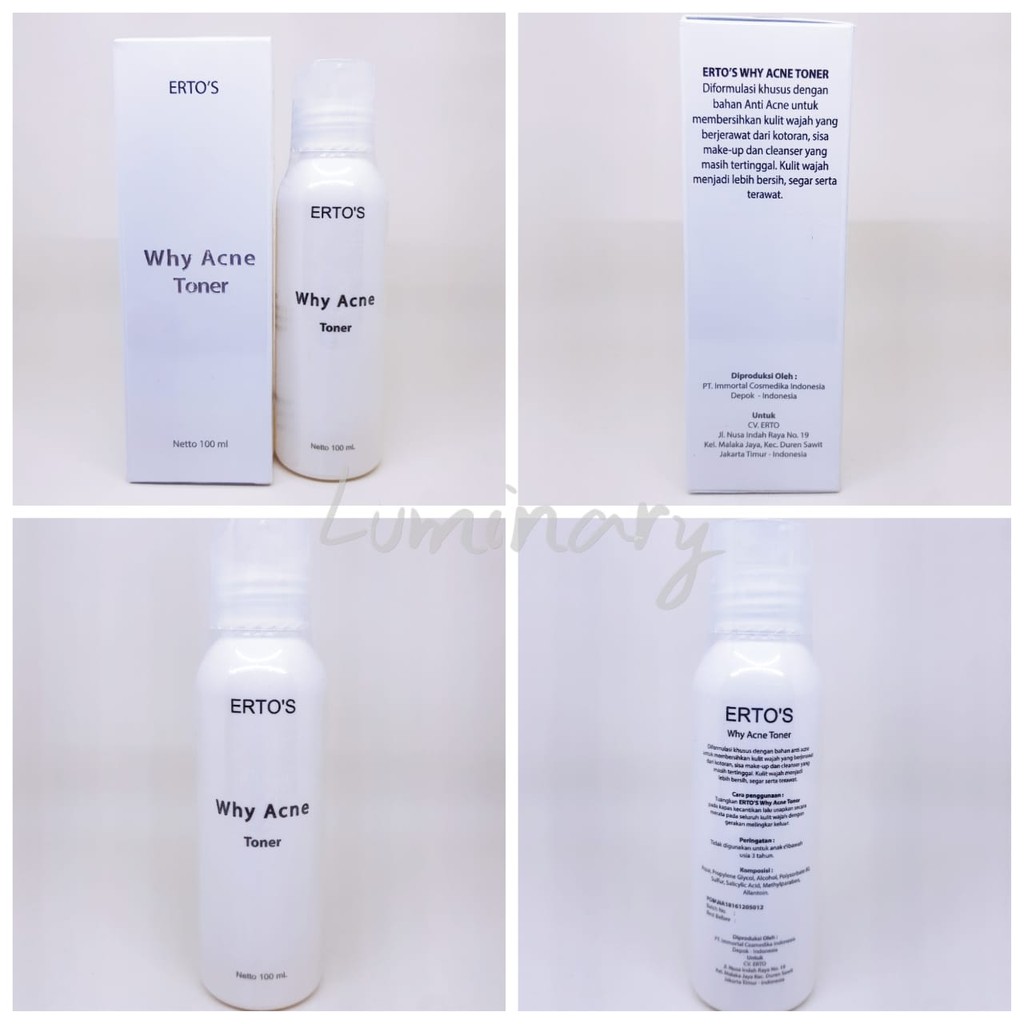 [ ERTOS ] WHY ACNE TONER - ERTO'S WHY ACNE TONER