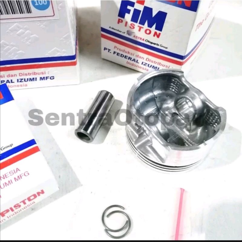 Piston seher kit bore up beat fi led genio tipe xb oversize 100 fim