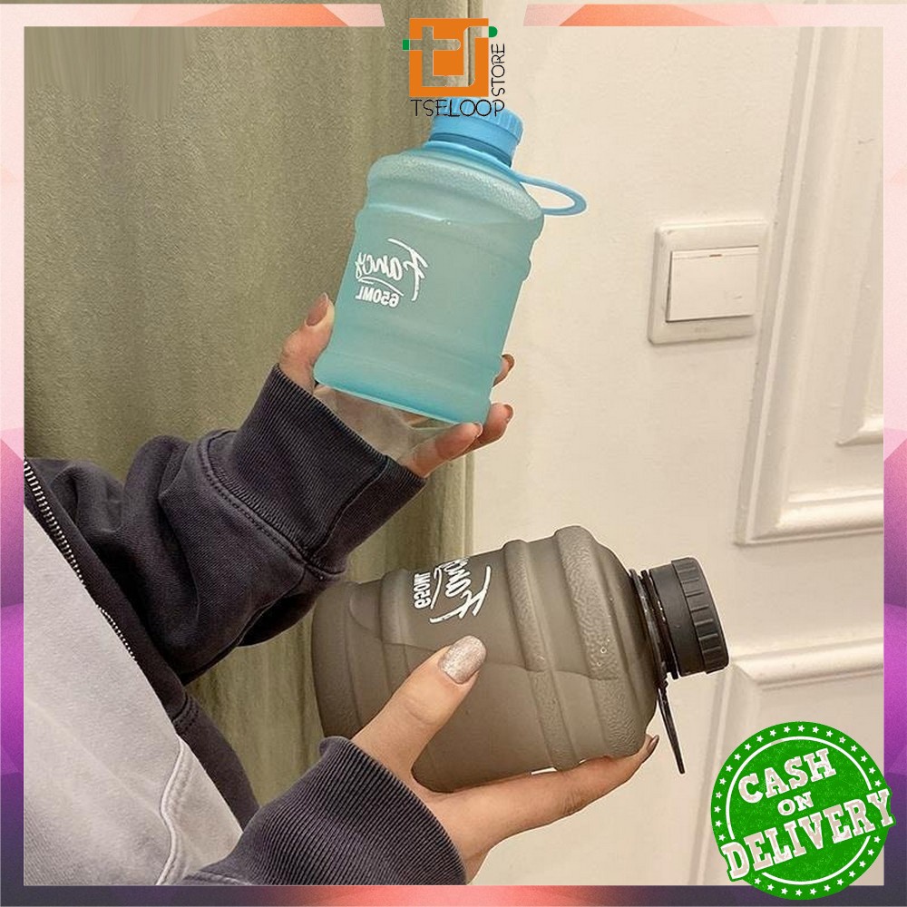 OFM-C307 Botol Minum Bentuk Galon 650ml / Galon Mini Anak / Botol Air Minum Plastik Unik BPA FREE / Kids Water Bottle-3