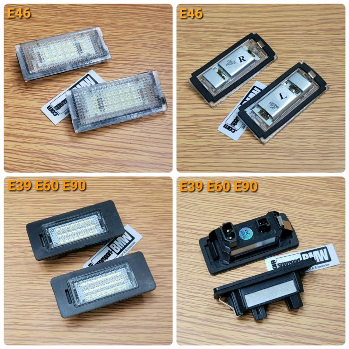 Lampu LED putih plat no belakang BMW E46 E39 E90 E60 - E46 {Part by BMW Speciall Part}