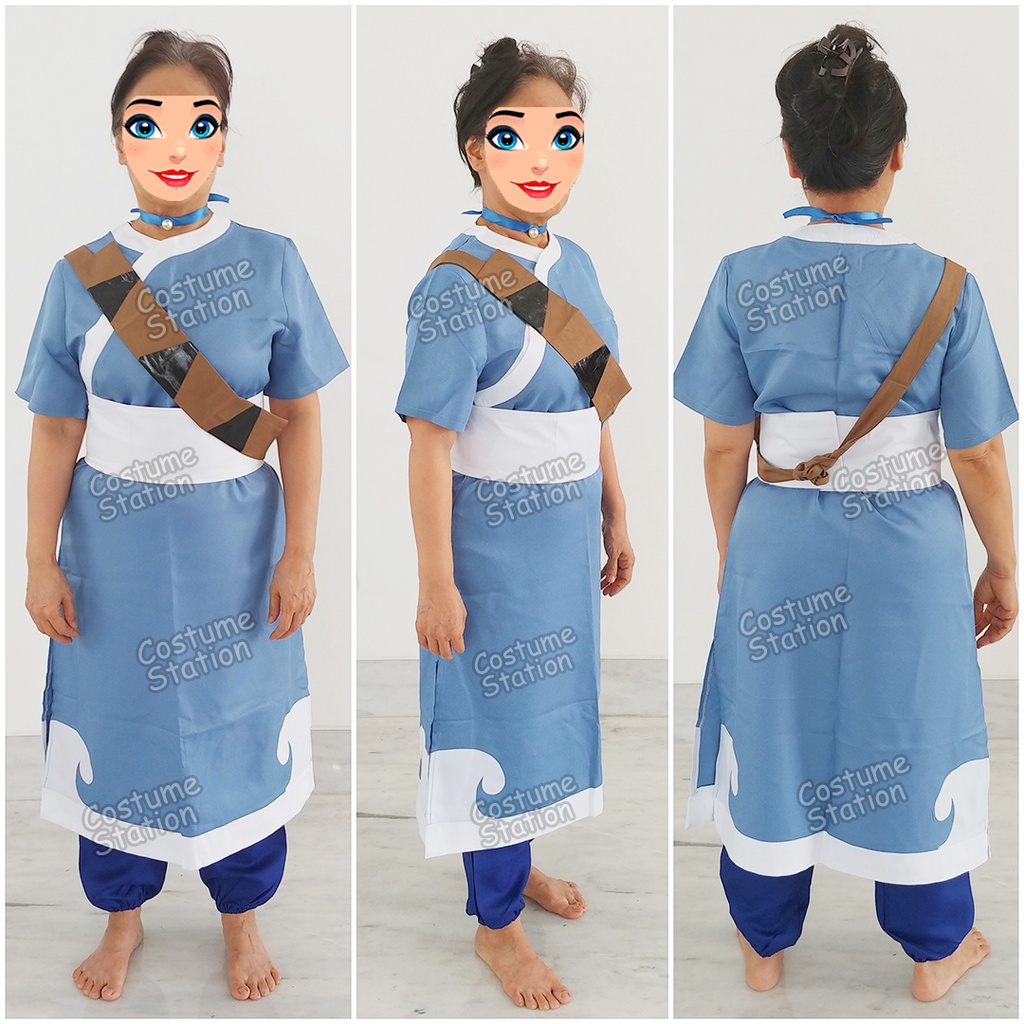 Kostum Katara Avatar The Last Airbender / Costume Water Bender dewasa