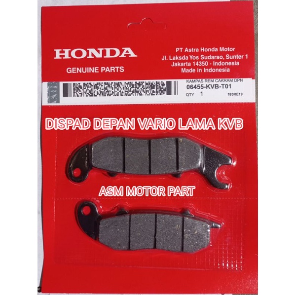 DISPAD DEPAN HONDA VARIO OLD CRF 150 KAMPAS REM DEPAN VARIO LAMA KVB