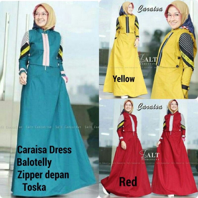 Maxi Dress / Muslim Gamis / Baju Muslim Caraisa Dress Tosca