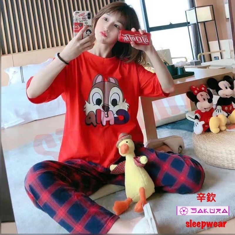 Baju tidur kaos import jumbo|baju tidur|piyama|stelan piyama import|piyama jumbo