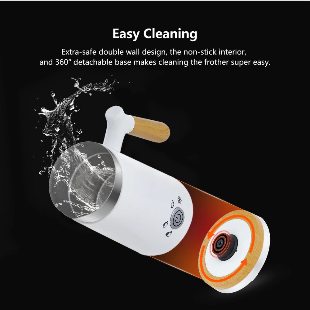 Biolomix Teko Pembuat Buih Susu Milk Frother Foam Maker - BN11 - White