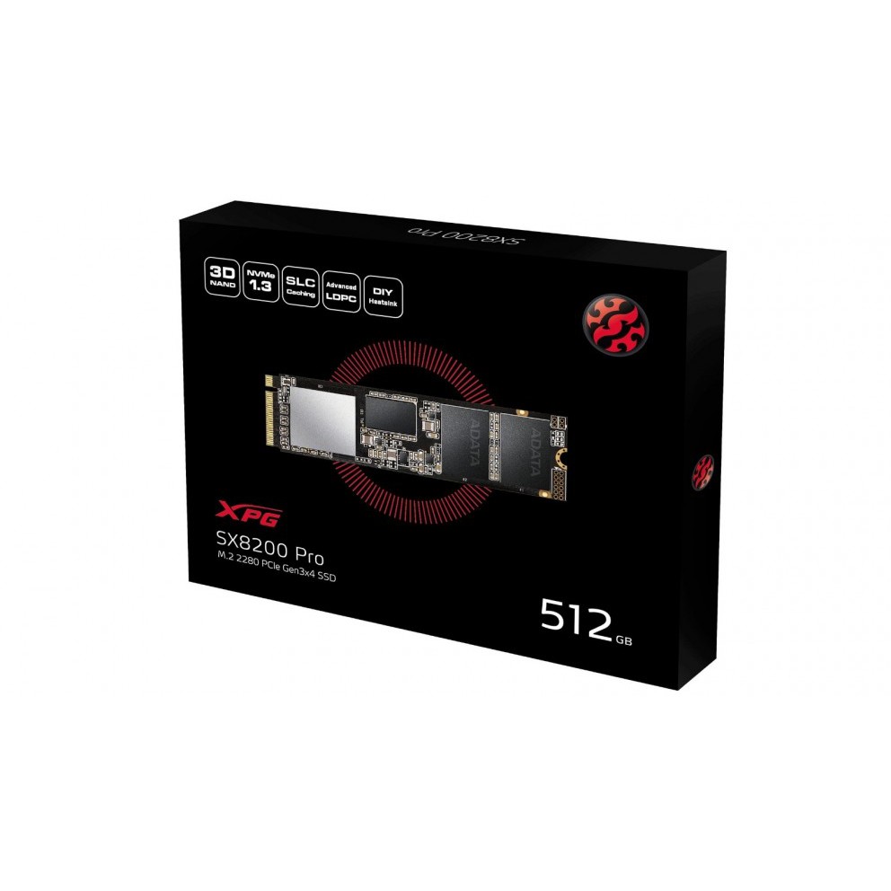 SSD Adata SX8200 Pro M2. NVMe - 512gb XPG PCIe Gen3x4 M.2