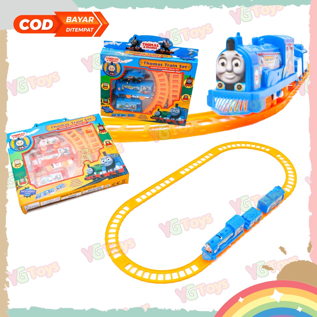 YGtoys Mainan Anak Rel Kereta Api Karakter Train Play Set