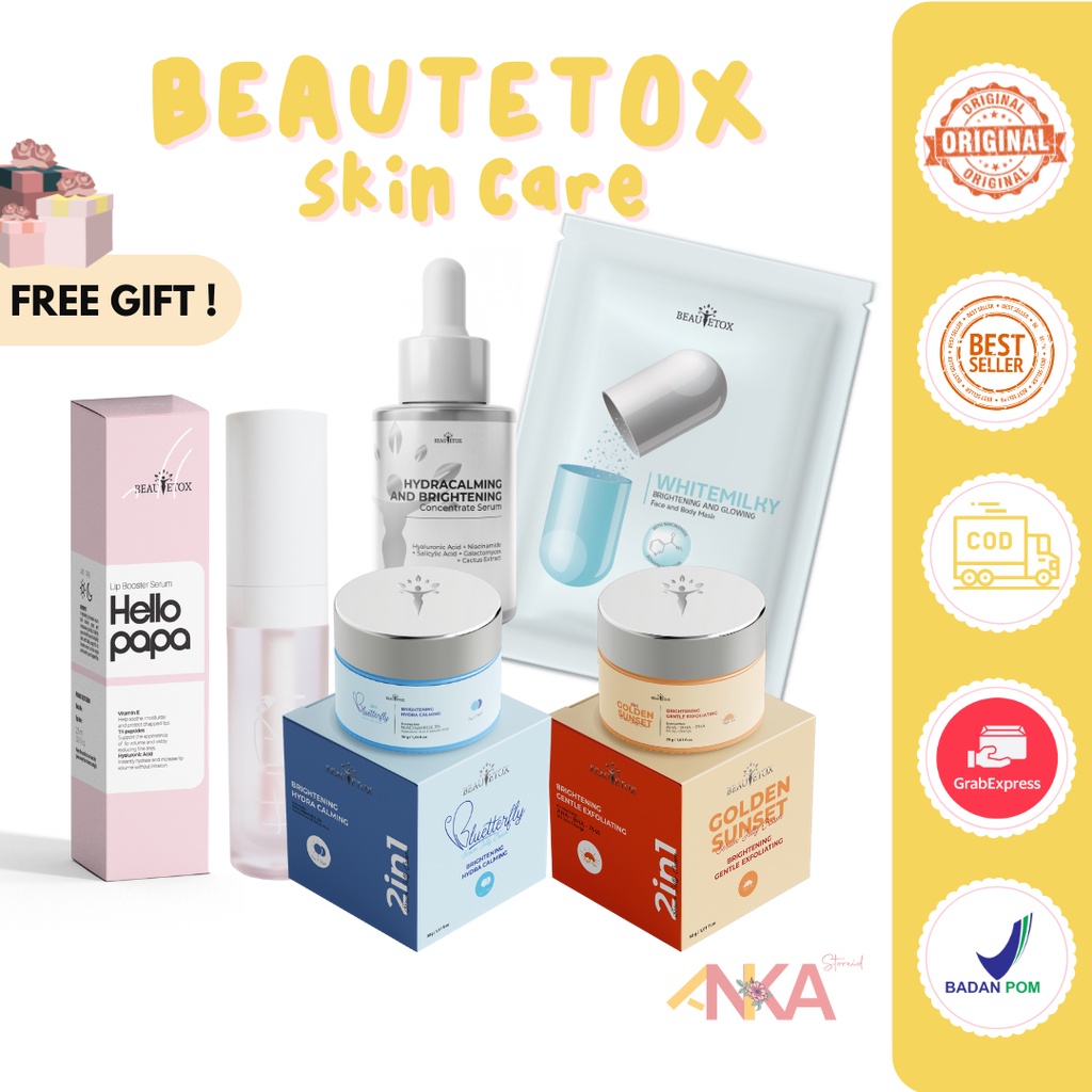 Beautetox Hello Papa | Gluta Collagen Soap Scrub Lip Booster Liptint Ultimate Mask