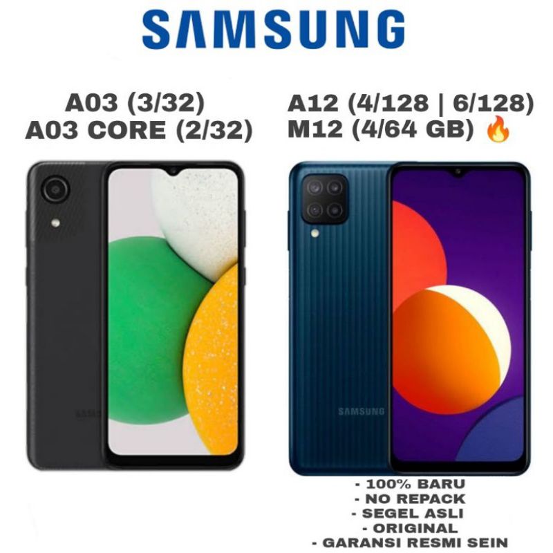 HANDPHONE SAMSUNG A03 | A13 | A22 5G | A23 4G | A53 5G | A03 core | A22 LTE 6/128 | A23 6/128GB | Tab A7 Lite 3/32GB | GARANSI RESMI 1 TAHUN-2