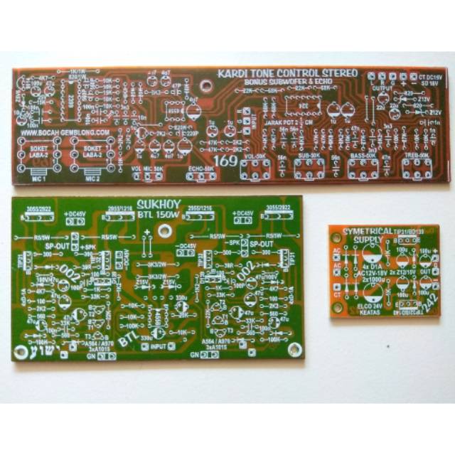 Jual PCB Paket Power Amplifier Karaoke OCL 150Watt 002 Indonesia|Shopee