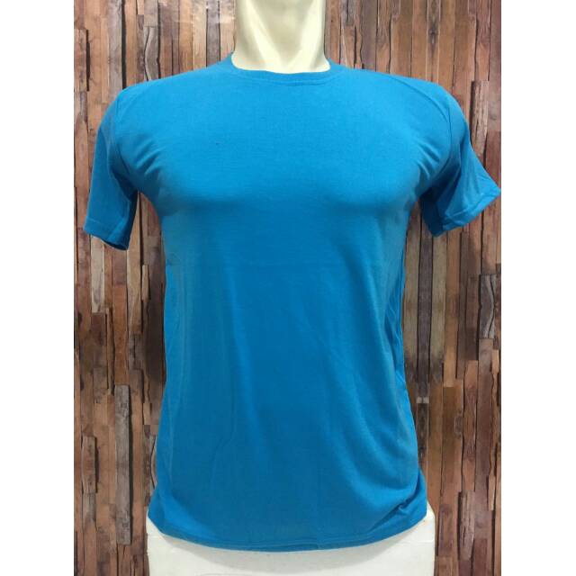 Kaos biru turkis/kaos polos/kaos seragam