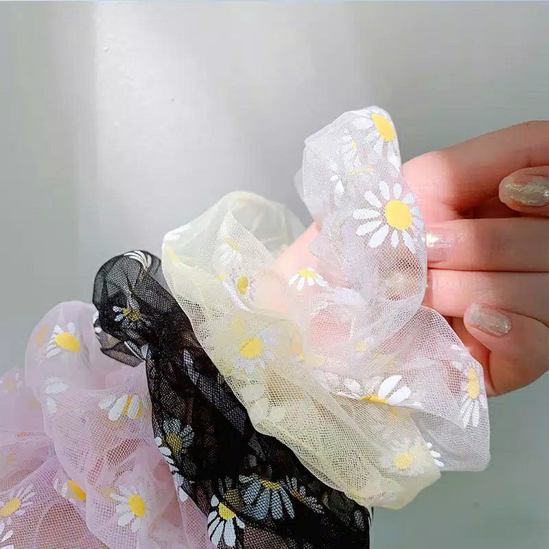 IKAT RAMBUT DAISY | IKAT RAMBUT KOREA SCRUNCHIE DAISY