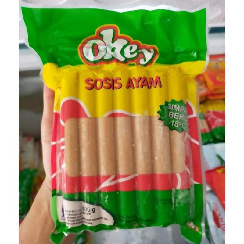 sosis ayam Okey 500gr/ sosis okey