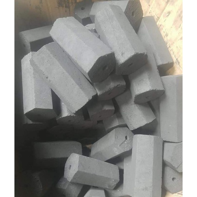 Arang Briket Batok Kelapa Hexagonal 10cm