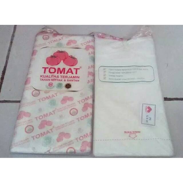 PLASTIK PE TOMAT UK. 12 x 25 CM ( 0,5 KG )
