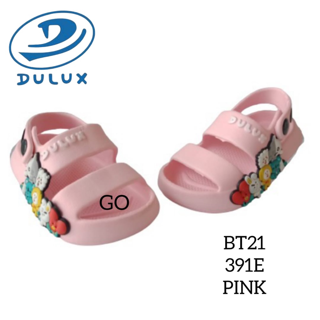 gof DULUX 391E BT21 Sandal Gunung Anak Perempuan Motif Karakter BT21 (20-25)