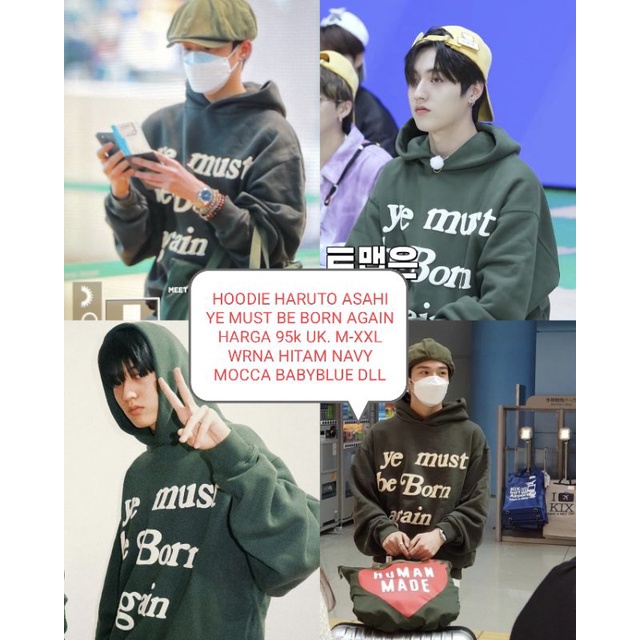 HOODIE HARUTO ASAHI YE MUST BE BORN AGAIN TREASURE