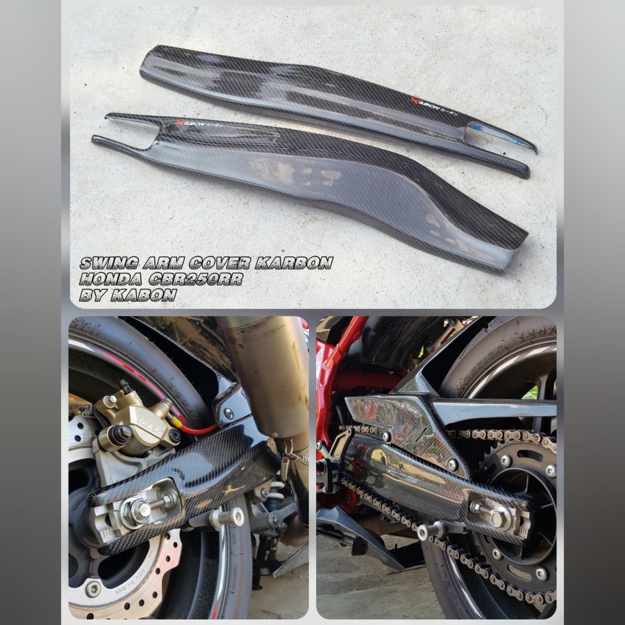 COVER SWING ARM KARBON HONDA CBR250RR